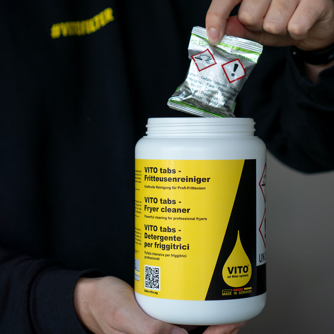 VITO tabs limpiador de freidoras